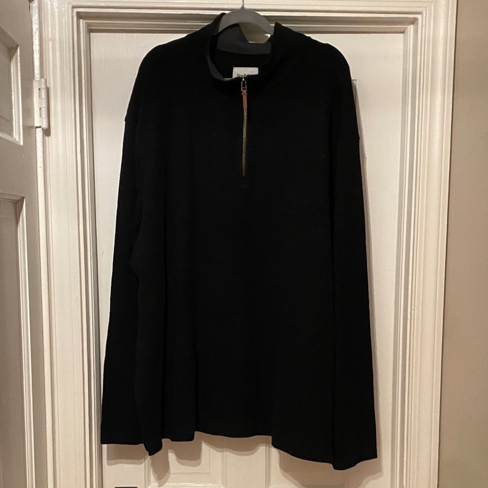Goodfellow & Co Men's Black Zip-Up Sweater - Picture 2 of 9
